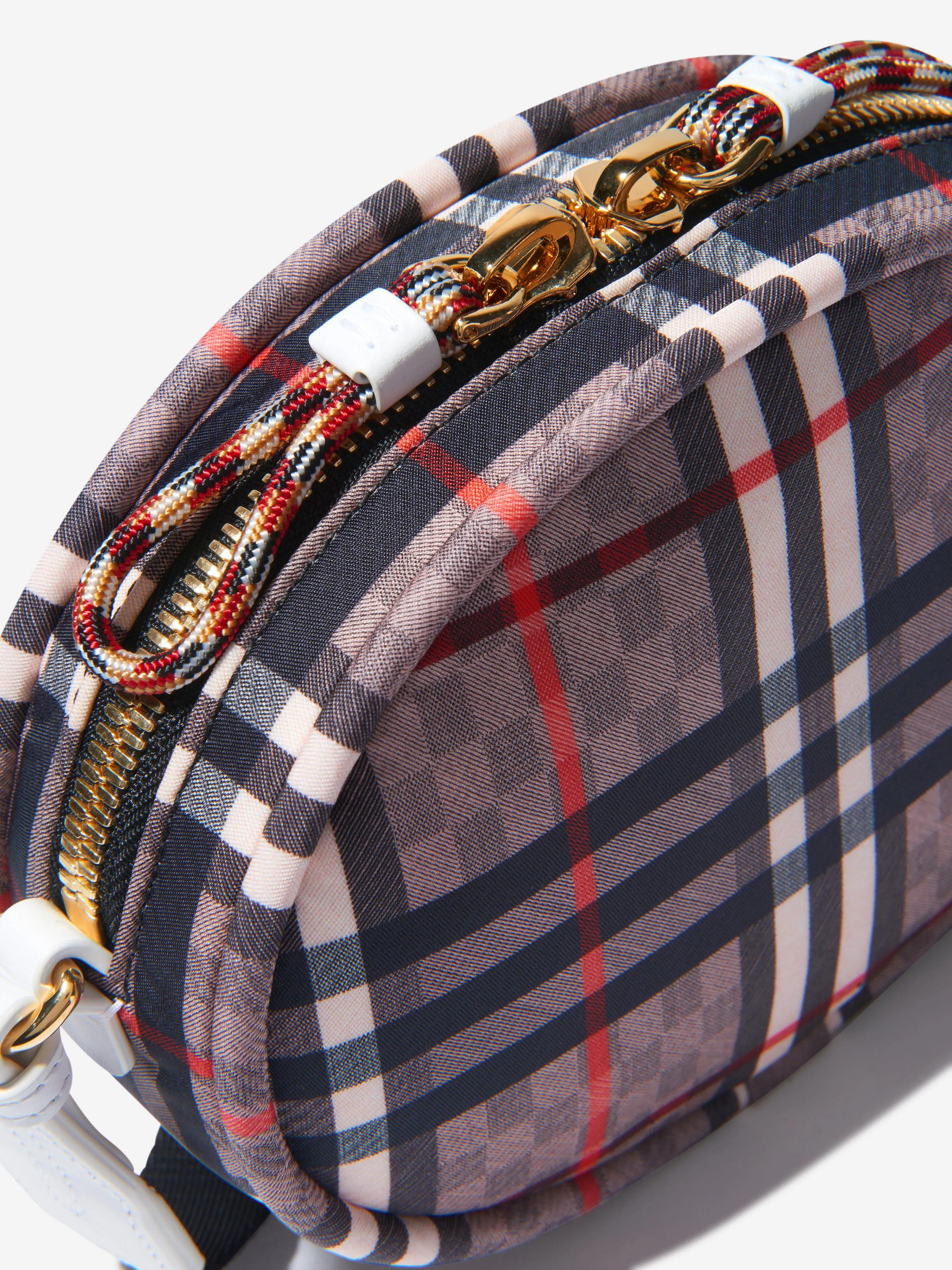 Burberry Girls Checkerboard Round Bag