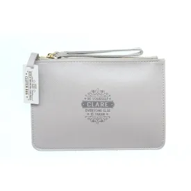 Clutch Bag With Handle & Embossed Text "Clare"