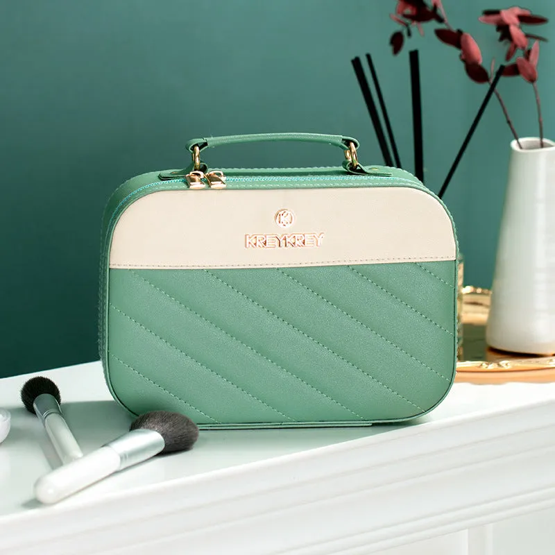 Cosmetic bag for women, portable large-capacity storage bag, large travel portable gift, fashionable cosmetic case,