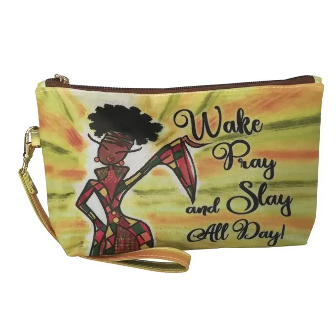 Cosmetic Bag- Wake Pray and Slay All Day!