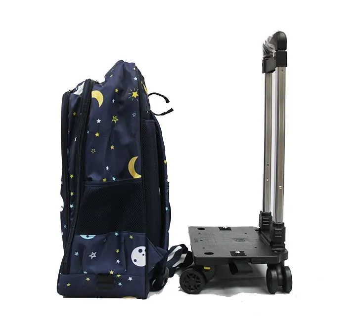 Coveted Detachable Trolley Waterproof Backpack with Spinner Wheels