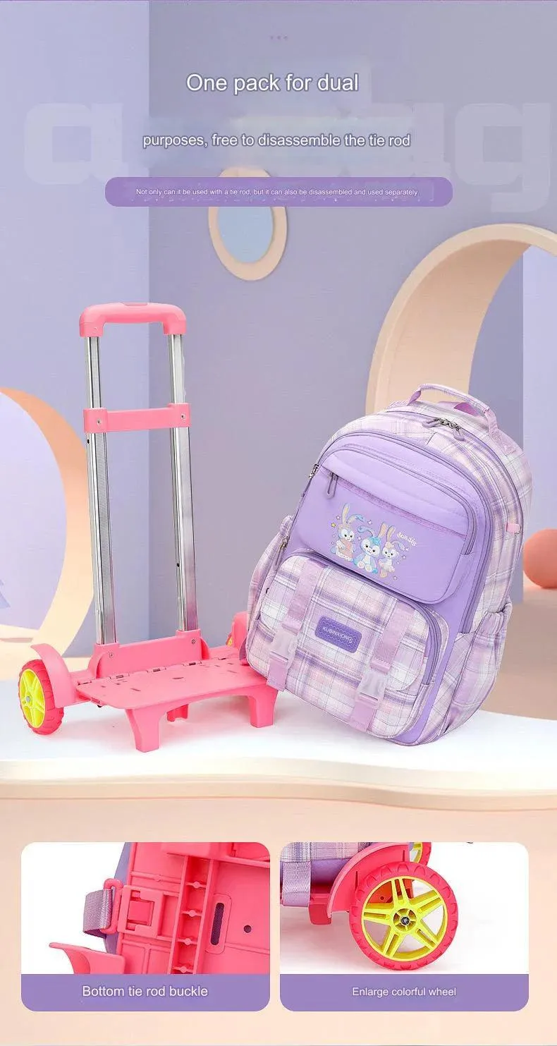 Cute Kawaii Trolley School Bag For Girls – CT3091