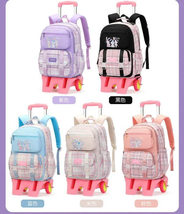 Cute Kawaii Trolley School Bag For Girls – CT3091