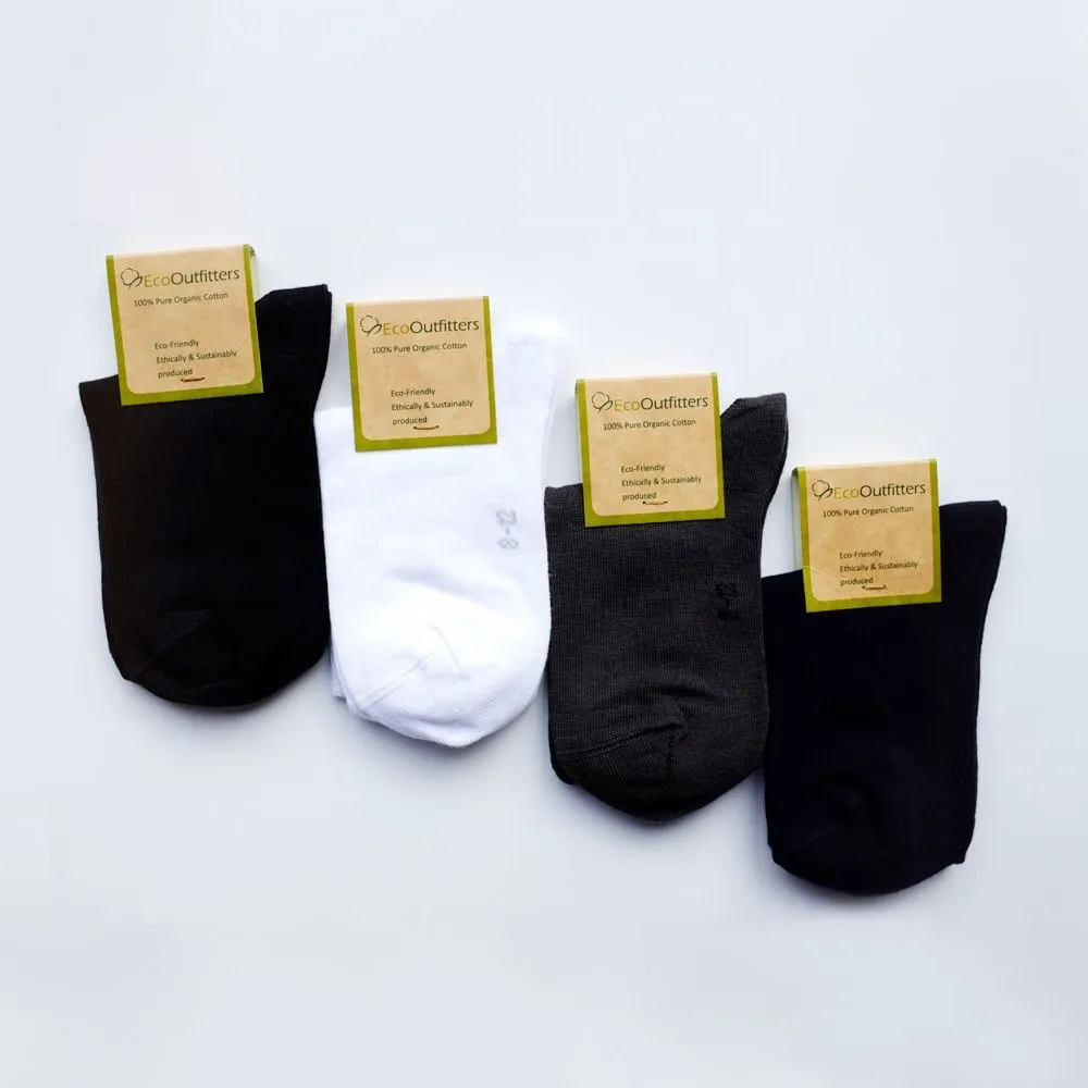 Eco Outfitters Organic Cotton Ankle Socks - White