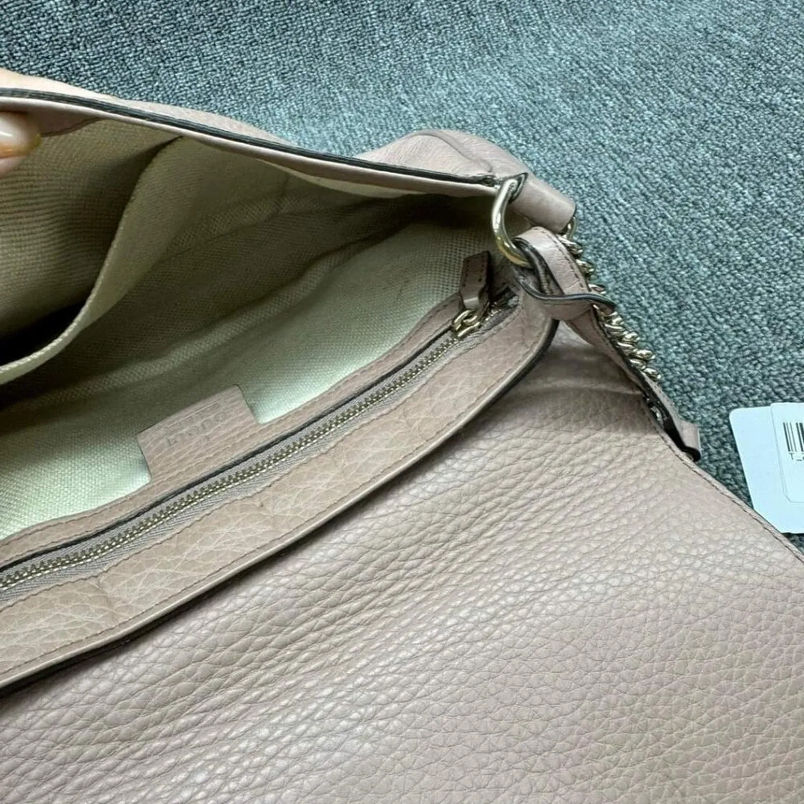 GUCCI Soho Leather Shoulder Bag