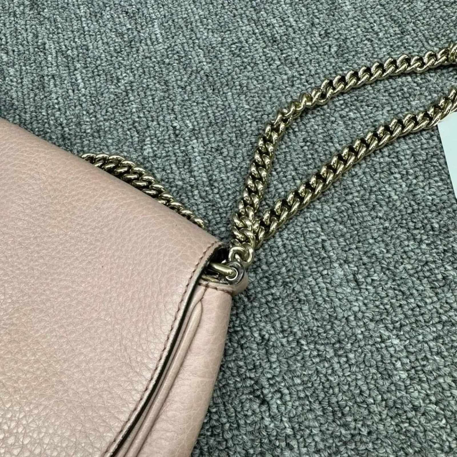 GUCCI Soho Leather Shoulder Bag