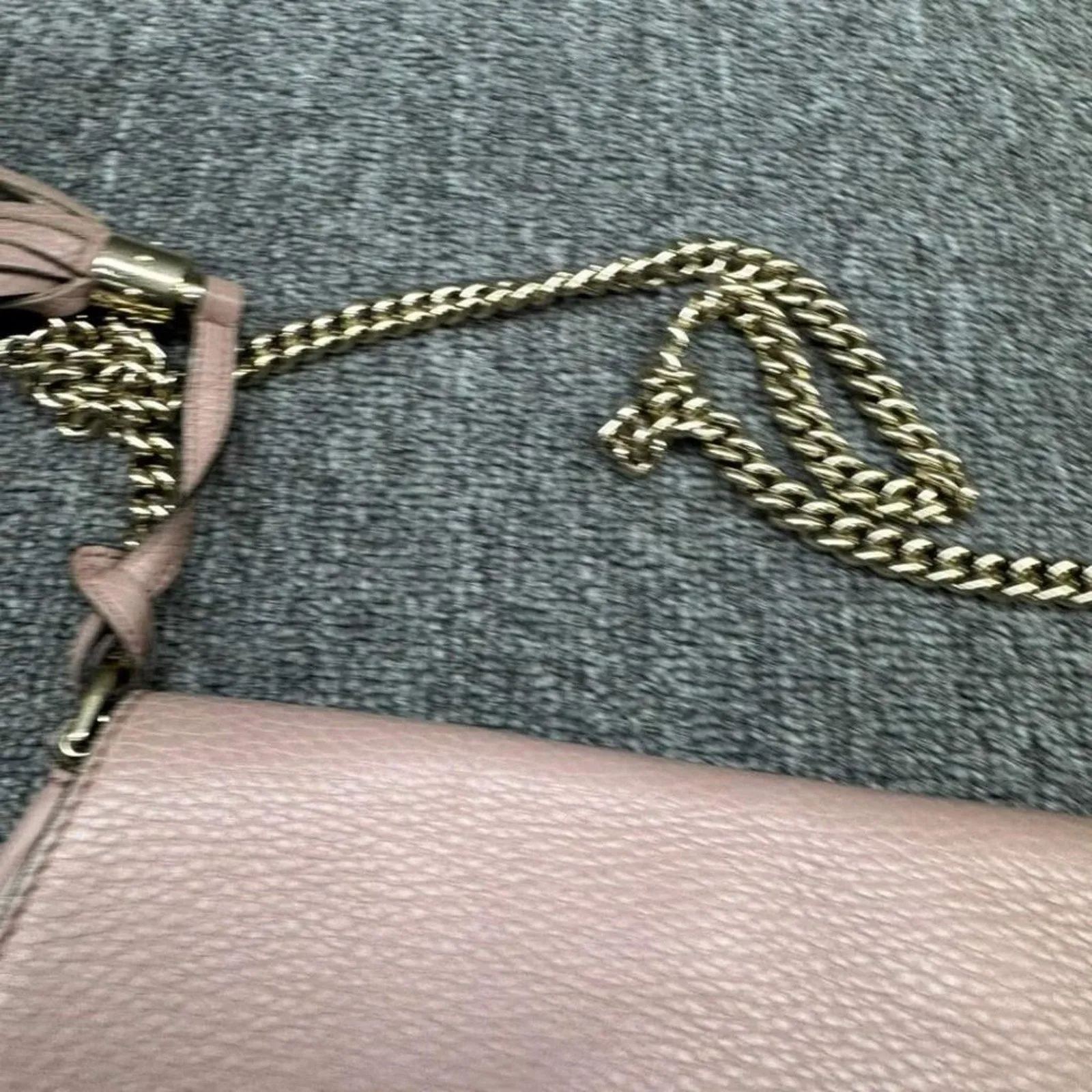 GUCCI Soho Leather Shoulder Bag