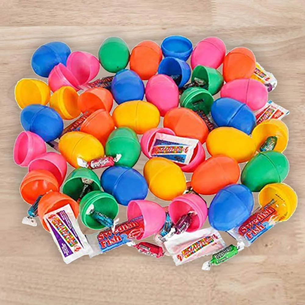 Kicko Candy Filled Surprise Egg - 20 Pack - Assorted Colorful Easter Bunny Egg Toys