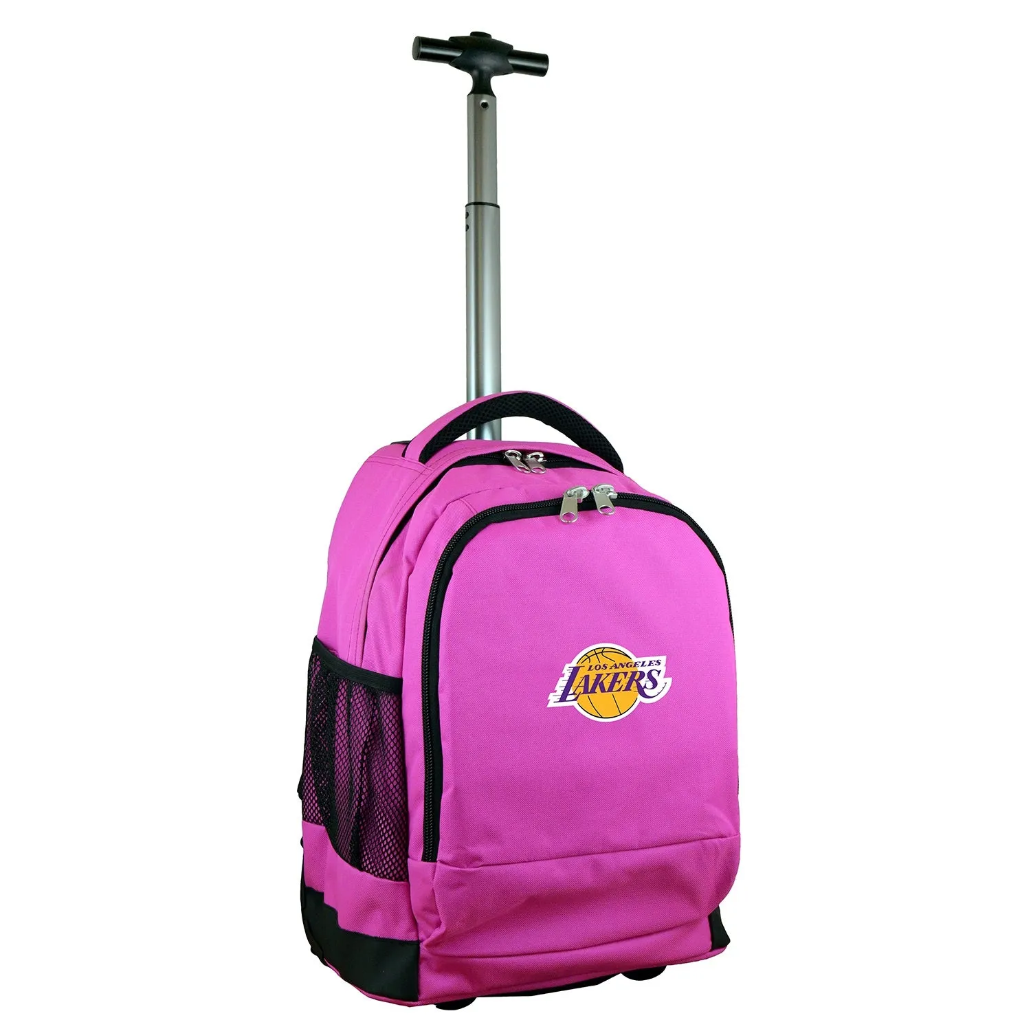 LA Lakers Premium Wheeled Backpack in Pink