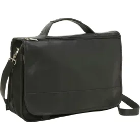 Le Donne Leather Expandable Messenger Brief