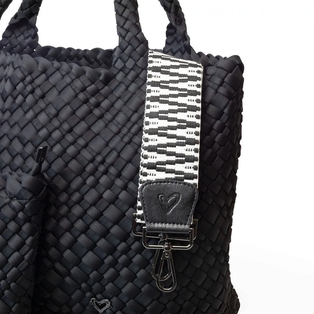 London Large Woven Tote - Black Onyx