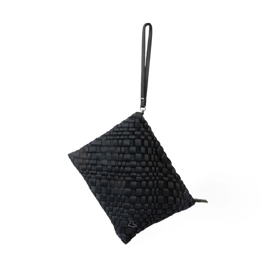 London Large Woven Tote - Black Onyx