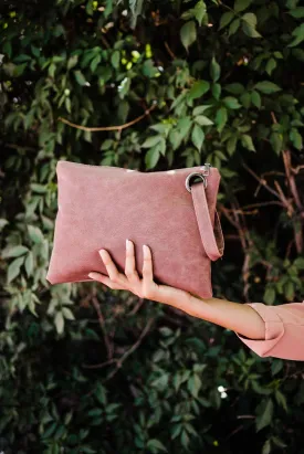 Mauve Alexa Oversized Clutch