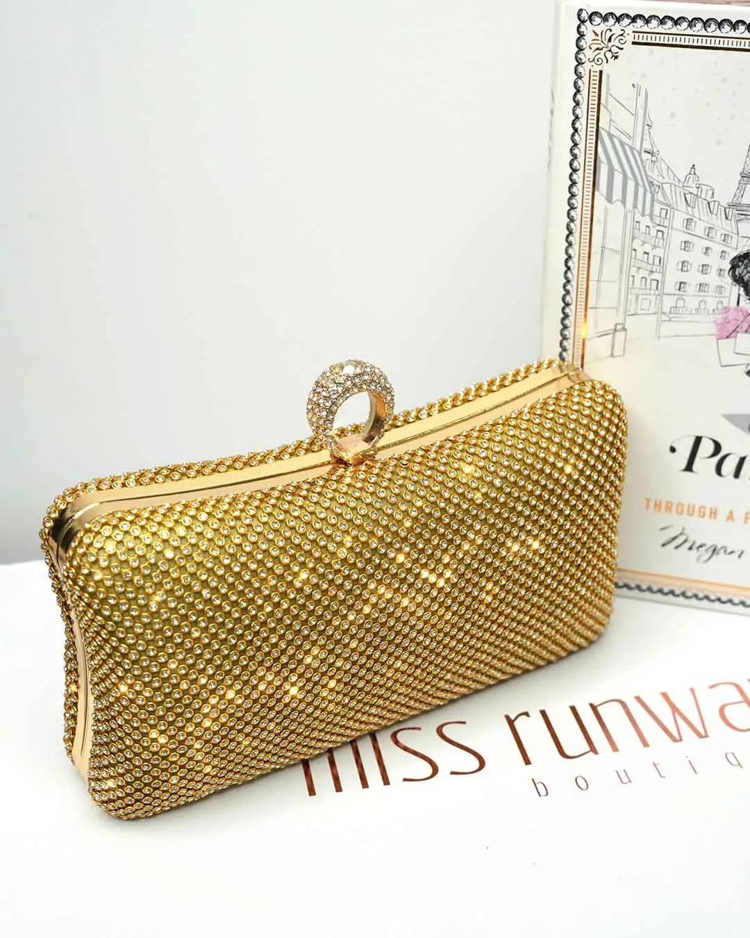 Night Glam Clutch - Gold