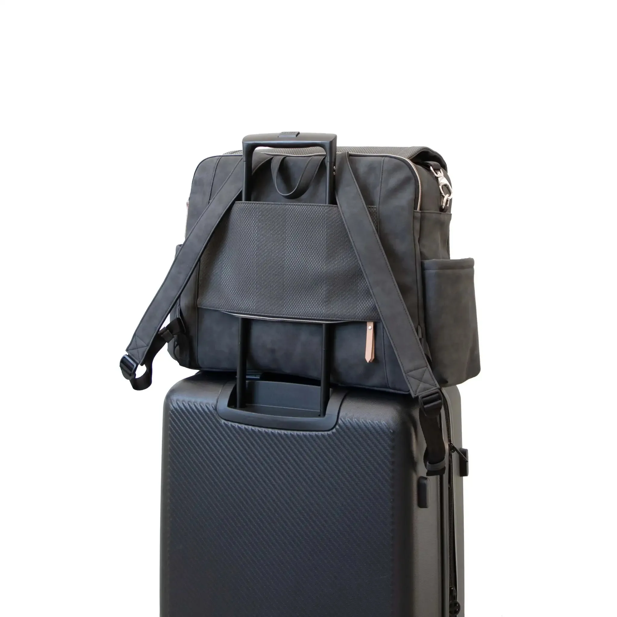 PPB - Boxy Backpack Deluxe - Carbon Cable Stitch Leatherette