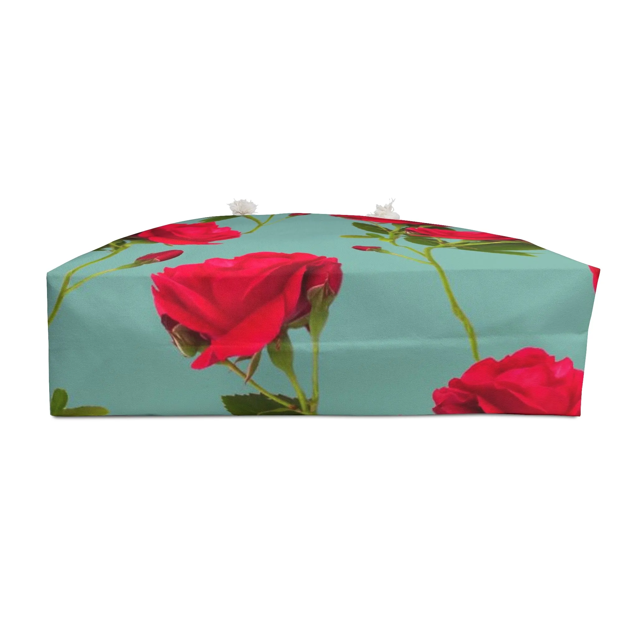 Red Flowers and blue - Inovax Weekender Bag