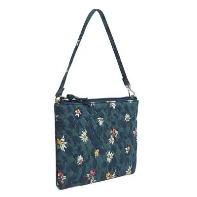 RFID Convertible Wristlet - Fresh-Cut Floral Green