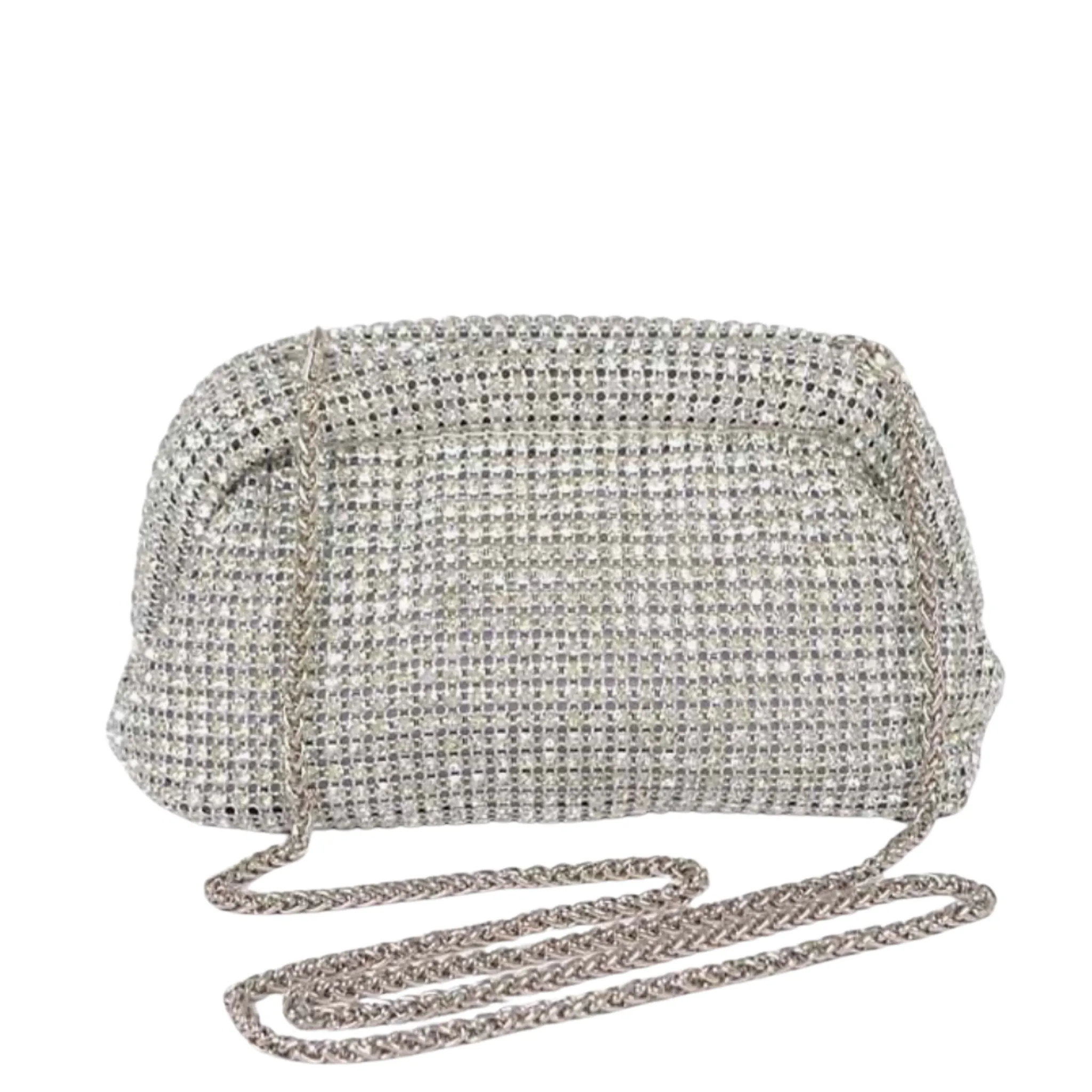 Rhinestone Clam Shell Clutch