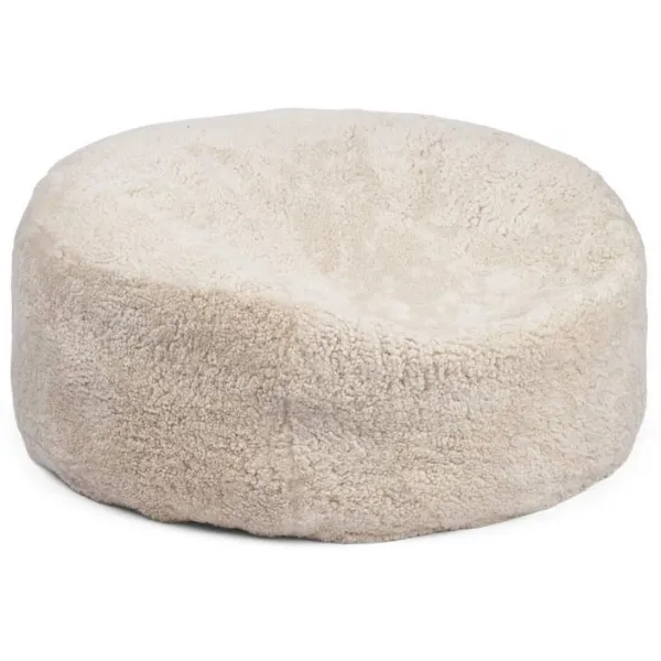 Round Sheepskin Bean Bag | Short Wool