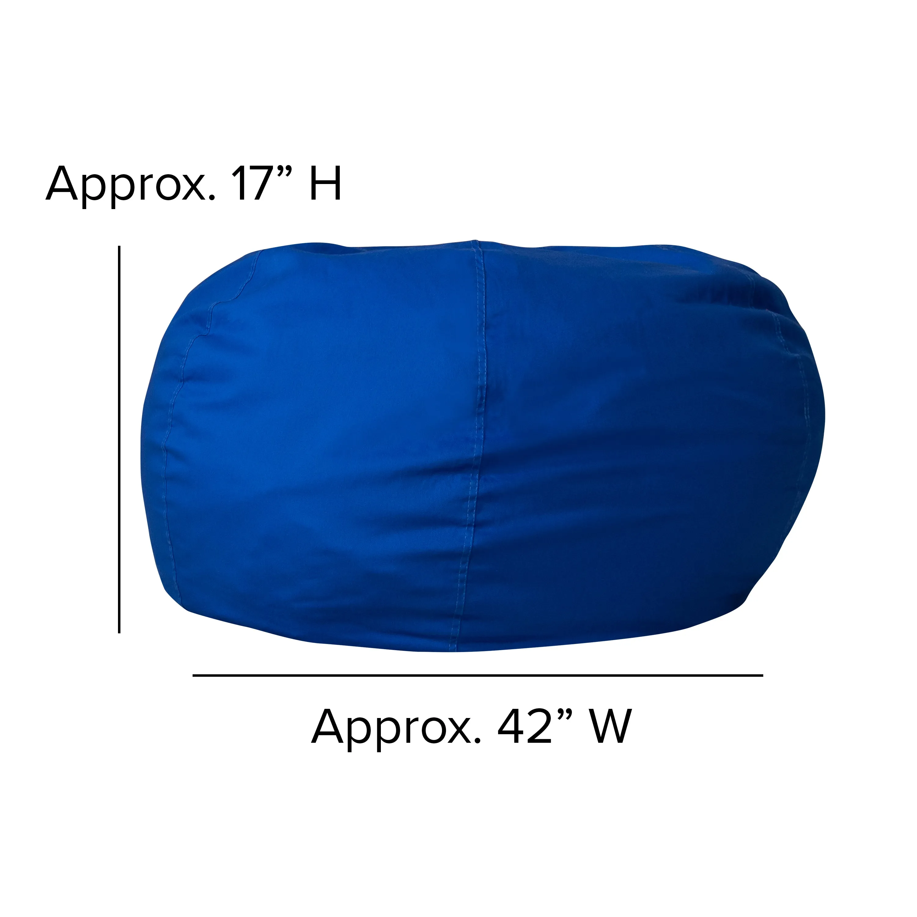 Royal Blue Bean Bag Chair DG-BEAN-LARGE-SOLID-ROYBL-GG