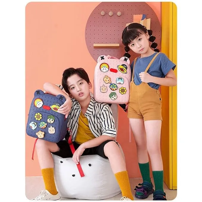 SCHOOL BAGS FOR GIRLS WATERPROOF MATERIAL FOR FUN LOVING KIDS SCHOOL BAG, ECO-FRIENDLY SCHOOL BAGS FOR BOYS AND GIRLS WITH A TIC TAC MOVEABLE TRINKETS BACKPACK