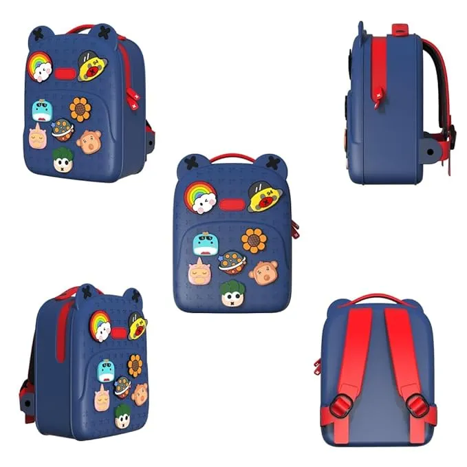 SCHOOL BAGS FOR GIRLS WATERPROOF MATERIAL FOR FUN LOVING KIDS SCHOOL BAG, ECO-FRIENDLY SCHOOL BAGS FOR BOYS AND GIRLS WITH A TIC TAC MOVEABLE TRINKETS BACKPACK