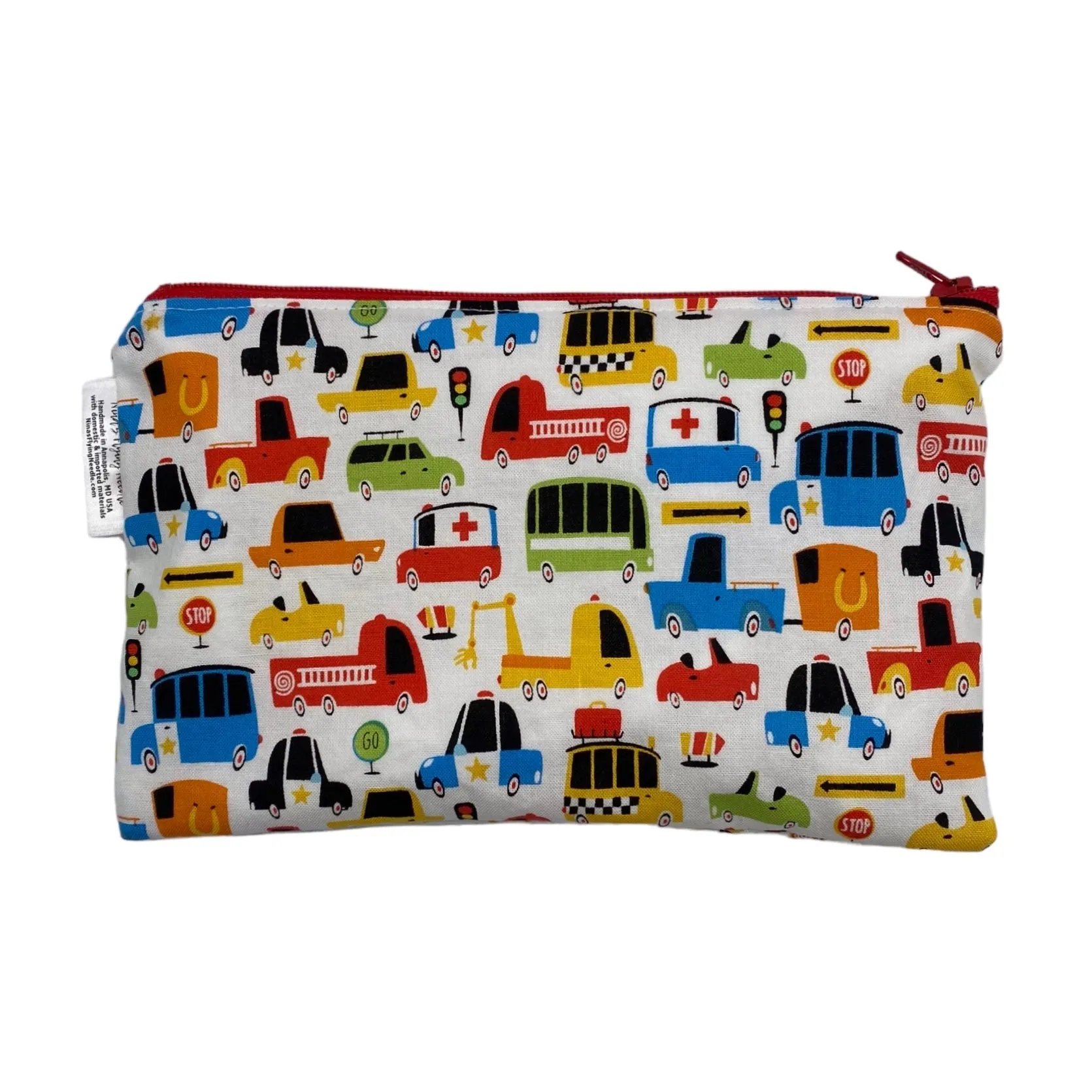 Snack Sized Reusable Zippered Bag Emergency Cars