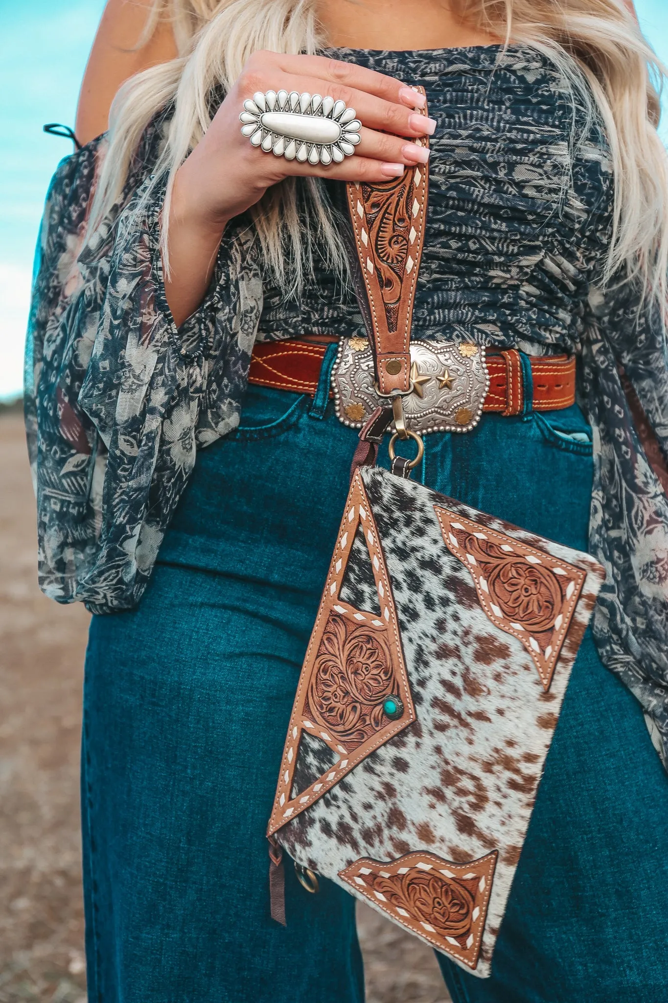 The Claudette Wristlet / Crossbody a Haute Southern Hyde by Beth Marie Exclusive