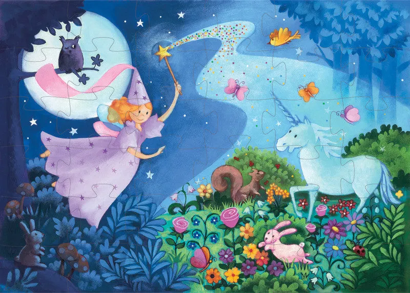 The Fairy & the Unicorn 36pc Kids Puzzle - Djeco