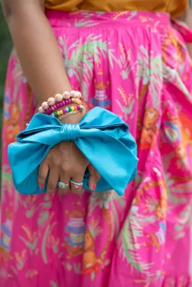 The Mimi Clutch in Turquoise