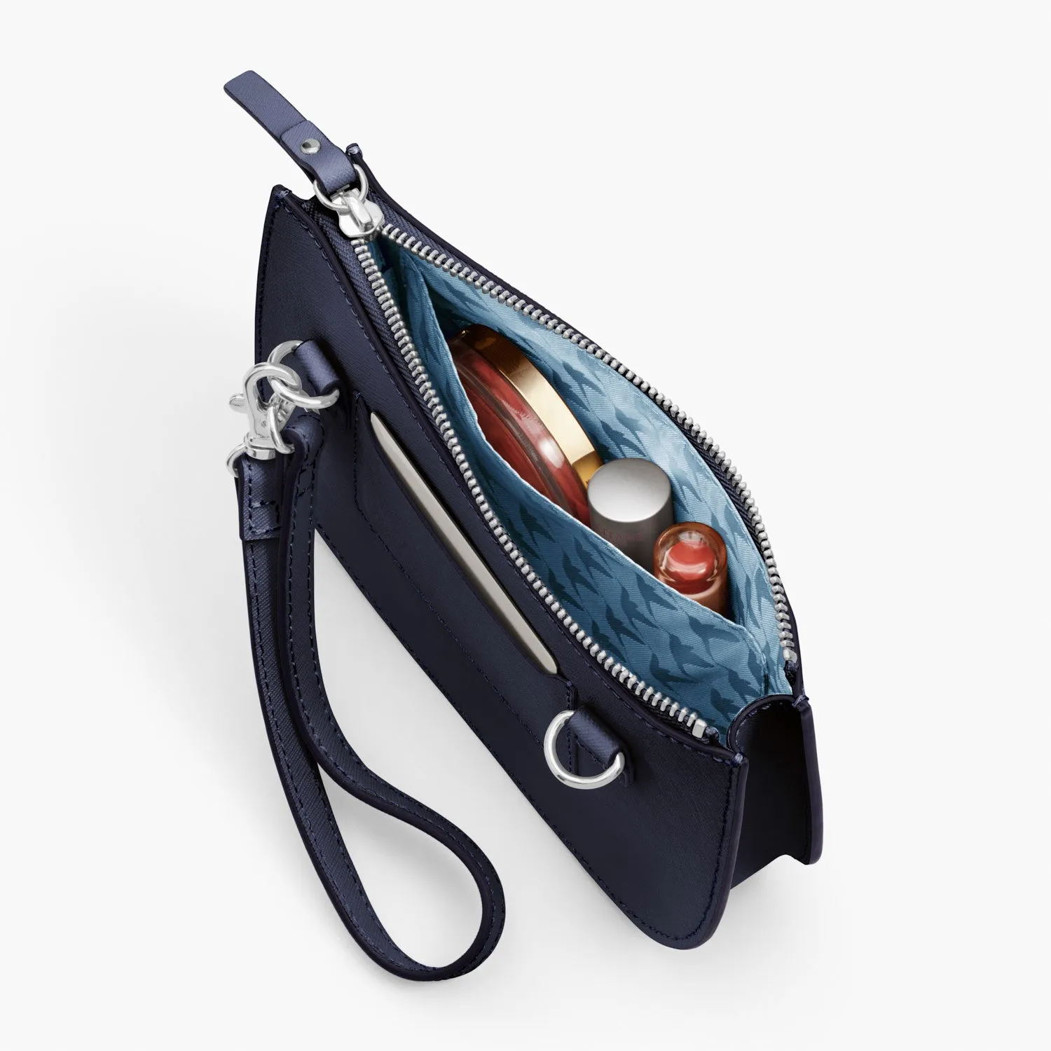 The Waverley 2 - Saffiano Leather - Deep Navy / Silver / Azure